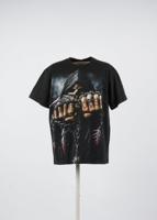 Vintage Spiral T-Shirt in Black Color Size S
