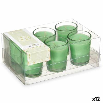 Geurkaarsenset 16 x 6,5 x 11 cm (12 Stuks) Glas Jasmijn