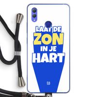 Laat de zon in je hart: Honor Note 10 Transparant Hoesje met koord