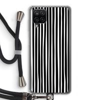 Stripes: Samsung Galaxy A12 Transparant Hoesje met koord