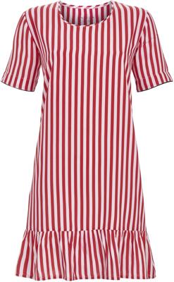 Roze rood gestreept nachthemd