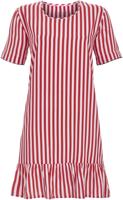 Roze rood gestreept nachthemd