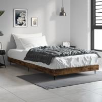 Bedframe zonder matras hout gerookt eikenkleurig 100x200 cm