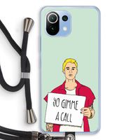 Gimme a call: Xiaomi Mi 11 Lite Transparant Hoesje met koord