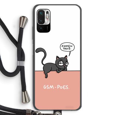 GSM poes: Xiaomi Redmi Note 10 5G Transparant Hoesje met koord