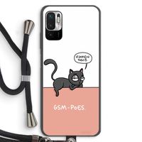 GSM poes: Xiaomi Redmi Note 10 5G Transparant Hoesje met koord