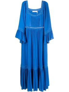See by Chloé robe mi-longue à encolure carrée - Bleu