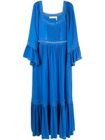 See by Chloé robe mi-longue à encolure carrée - Bleu