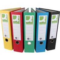 Q-CONNECT ordner, voor ft A4, uit Recycolor papier, rug van 8 cm, geassorteerde kleuren