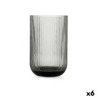 Glas Bidasoa Fosil Grijs Glas 460 ml (6 Stuks)