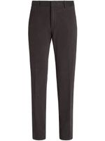 Zegna pantalon à taille mi-haute - Marron