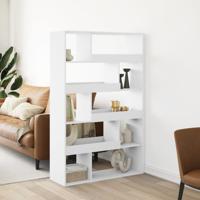 Kamerscherm 100x33x156,5 cm bewerkt hout wit