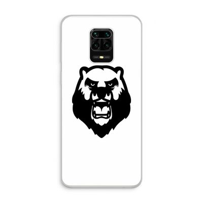 Angry Bear (white): Xiaomi Redmi Note 10 Lite Transparant Hoesje