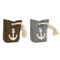 Deurstopper DKD Home Decor Zand 13 x 9 x 20 cm (2 Stuks)
