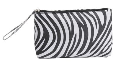 Siretessile toilettas giraf dames 17 cm katoen zwart/wit Siretessile toilettas giraf dames 17 cm katoen zwart/wit