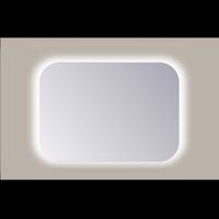 Spiegel Rechthoek Sanicare Q-Mirrors Afgeronde Hoeken 60x70 cm PP Geslepen LED Cold White Met Sensor - thumbnail