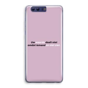 uw waarde daalt niet: Honor 9 Transparant Hoesje
