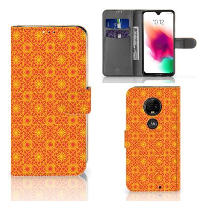 Motorola Moto G7 | G7 Plus | Telefoon Hoesje | Batik Oranje