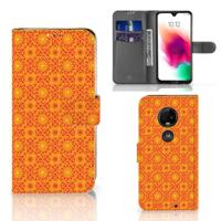 Motorola Moto G7 | G7 Plus | Telefoon Hoesje | Batik Oranje