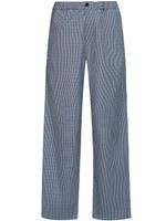 Marni pantalon en laine à carreaux - Bleu