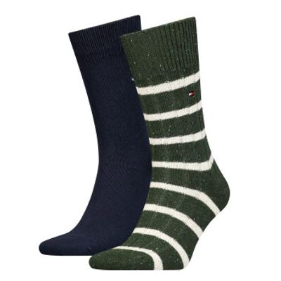 Tommy Hilfiger 2 stuks Men Neppy Stripe Sock