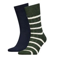 Tommy Hilfiger 2 stuks Men Neppy Stripe Sock - thumbnail