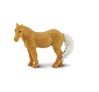 Safari speelset Lucky Minis paarden 2,5 cm bruin 192 delig - thumbnail