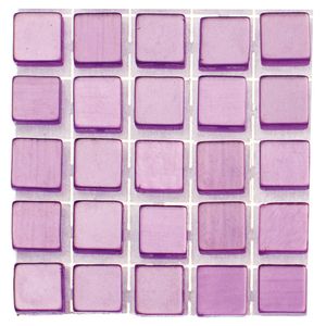 119x stuks mozaieken maken steentjes/tegels kleur lila paars 5 x 5 x 2 mm   -
