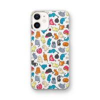 Kleurrijke katten: iPhone 12 mini Transparant Hoesje