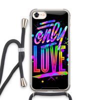 Only Love: iPhone 8 Transparant Hoesje met koord