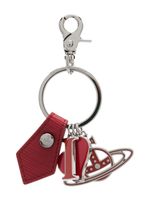 Vivienne Westwood porte-clés à breloque logo Orb - Rouge Vivienne Westwood porte-clés à breloque logo Orb - Rouge