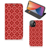 iPhone 12 | iPhone 12 Pro Hoesje met Magneet Batik Rood