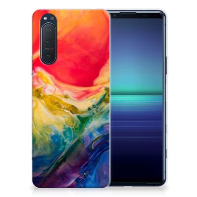 Smartphone hoesje Sony Xperia 5II Watercolor Dark