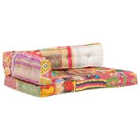 Bankkussen pallet stof patchwork meerkleurig