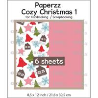 Crealies • paperzz 6x cozy christmas vel 1: divers + rose