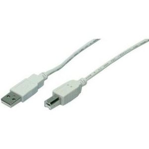 LogiLink 5m USB 2.0 USB-kabel USB A Mini-USB B Grijs