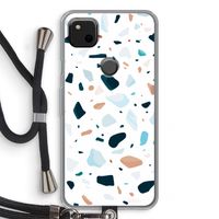 Terrazzo N°13: Pixel 4a Transparant Hoesje met koord