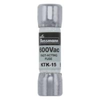 Eaton KTK-15 KTK-15 Zekeringsinzetstuk (Ø x l) 10 mm x 38 mm 15 A 600 V Supersnel -FF- Inhoud 10 stuk(s)