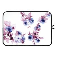 Waterverf bloemen: Laptop sleeve 13 inch