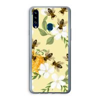 No flowers without bees: Samsung Galaxy A20s Transparant Hoesje