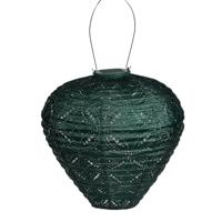 Solar lampion ball mand 30 cm groen - Lumiz Solar lampion ball mand 30 cm groen - Lumiz