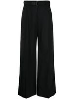 sacai pantalon palazzo à taille haute - Noir