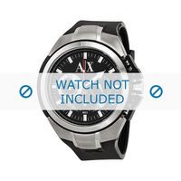 Horlogeband Armani AX1042 Silicoon Zwart 32mm - thumbnail