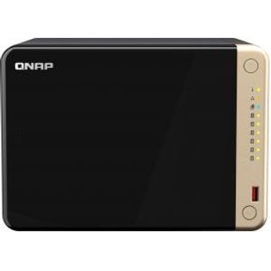 QNAP TS-664 NAS Tower Ethernet LAN Zwart N5095