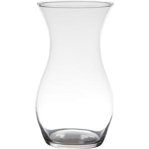 Bloemenvaas Iconic - glas - transparant - D14 x H25 cm - boeketten vazen