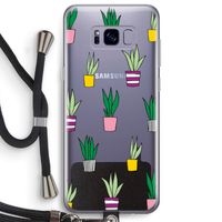 Sanseveria: Samsung Galaxy S8 Plus Transparant Hoesje met koord