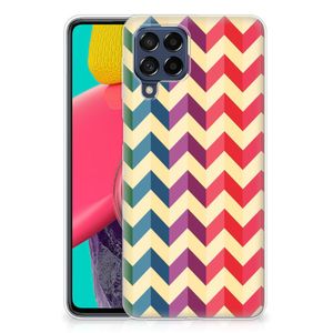 Samsung Galaxy M53 TPU bumper Zigzag Multi Color