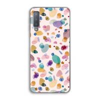 Terrazzo Memphis Pink: Samsung Galaxy A7 (2018) Transparant Hoesje