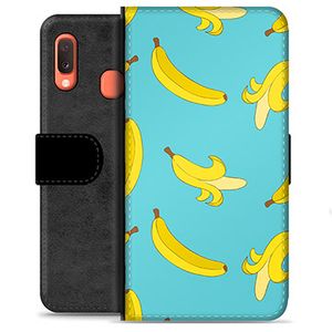 Samsung Galaxy A20e Premium Wallet Hoesje - Bananen