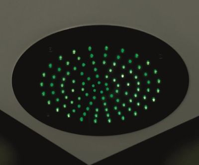 Hotbath Mate Hoofddouche Met Led Rond 38 cm M116 - Gepolijst RVS